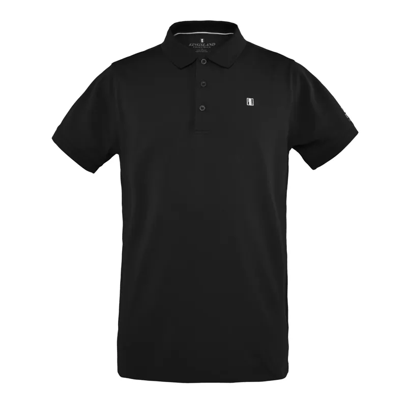 Kingsland Men's Classic Polo Pique Shirt - Black